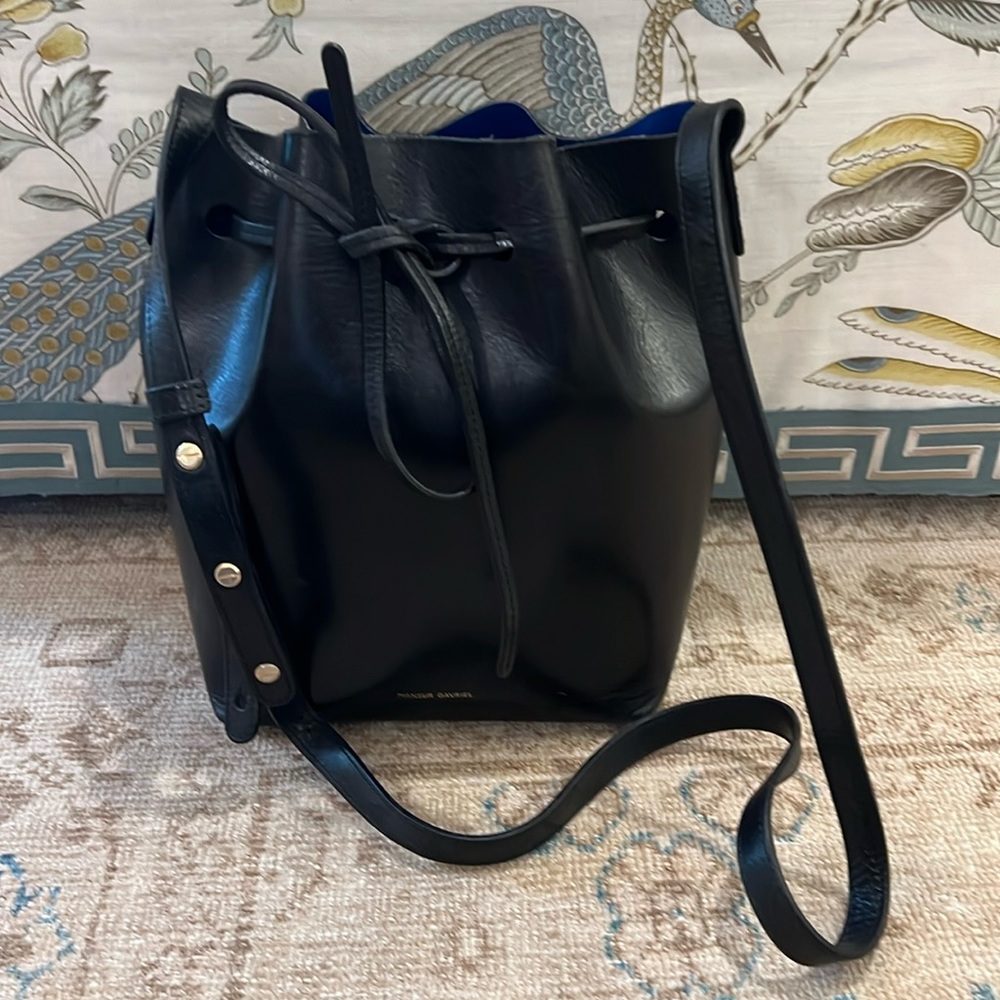 Mansur Gavriel Mini Bucket Bag in Black